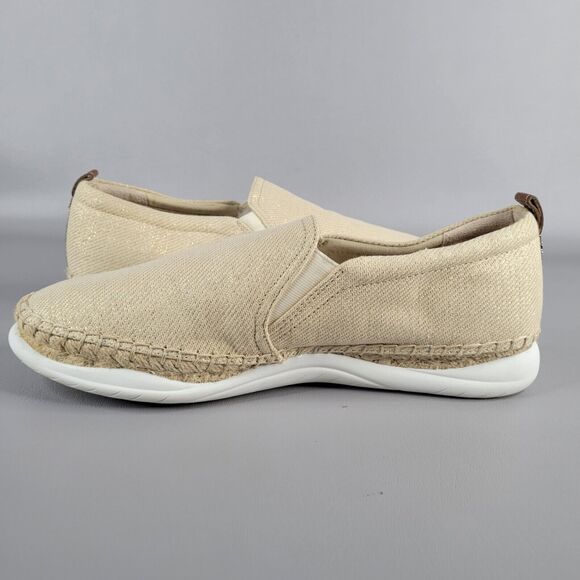 Sam Edelman Kassie Espadrilles Womens Size 10 M Slip-On Natural metallic weave - Picture 4 of 15